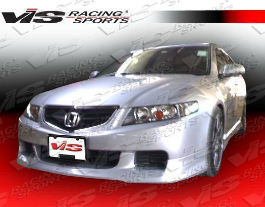 2004-2005 Acura TSX 4 doors TYPE-R 2 Style FRP Primer Front Lip-2
