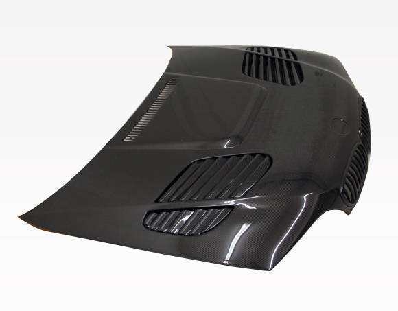 2004-2005 BMW 3 SERIES E46 2 doors GTR Style Carbon Fiber Black Hood-1