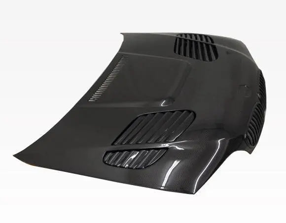 2004-2005 BMW 3 SERIES E46 2 doors GTR Style Carbon Fiber Black Hood-2