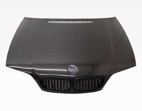 2004-2005 BMW 3 SERIES E46 2 doors OEM Style Carbon Fiber Black Hood-3
