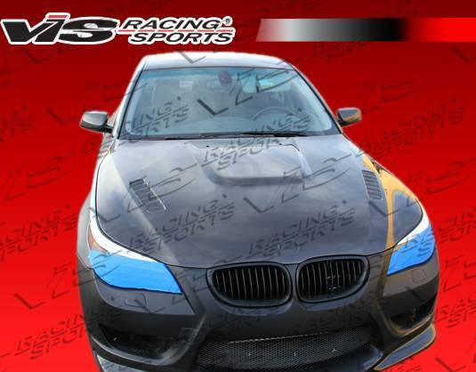 2004-2010 BMW 5 SERIES E60 4 doors AMS Style Carbon Fiber Black Front Bumper-4