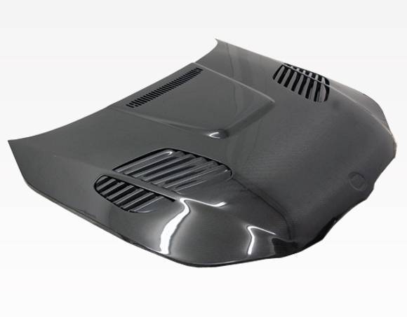 2004-2010 BMW 5 SERIES E60 4 doors GTR Style Carbon Fiber Black Hood-2