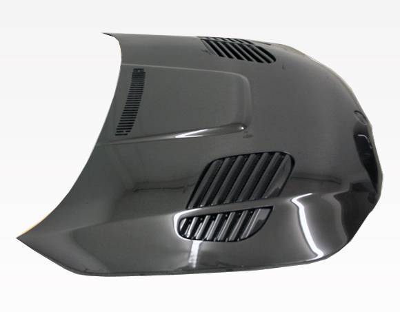 2004-2010 BMW 5 SERIES E60 4 doors GTR Style Carbon Fiber Black Hood-3