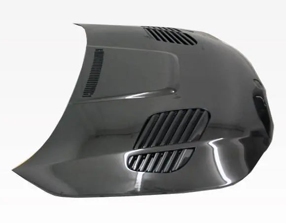 2004-2010 BMW 5 SERIES E60 4 doors GTR Style Carbon Fiber Black Hood-3