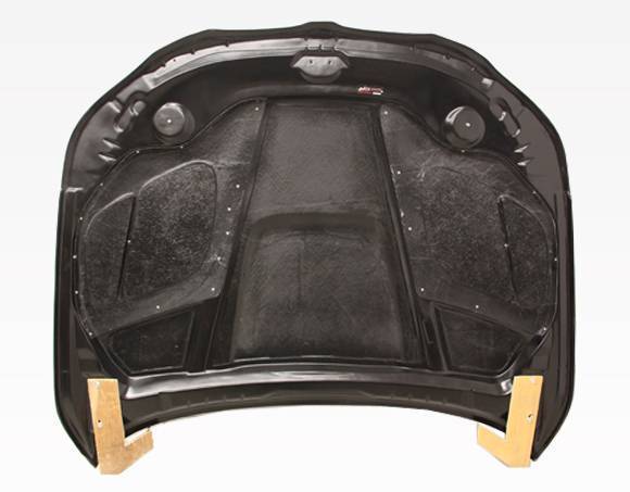 2004-2010 BMW 5 SERIES E60 4 doors GTR Style Carbon Fiber Black Hood-4