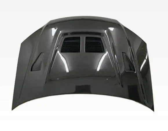 2004-2005 Honda Civic 2 doors 4 doors EVO Style Carbon Fiber Black Hood-3