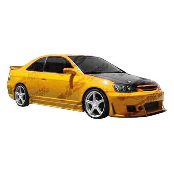 2004-2005 Honda Civic 2 doors TSC 3 Style FRP Primer Front Bumper-1