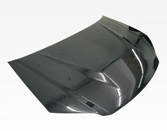 2004-2005 Honda Civic 2 doors 4 doors INVADER Style Carbon Fiber Black Hood-1