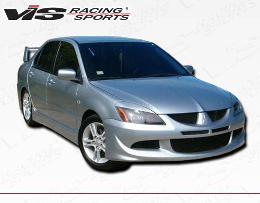 2004-2007 Mitsubishi Lancer 4 doors EVO 8 Style FRP Primer Front Bumper-3