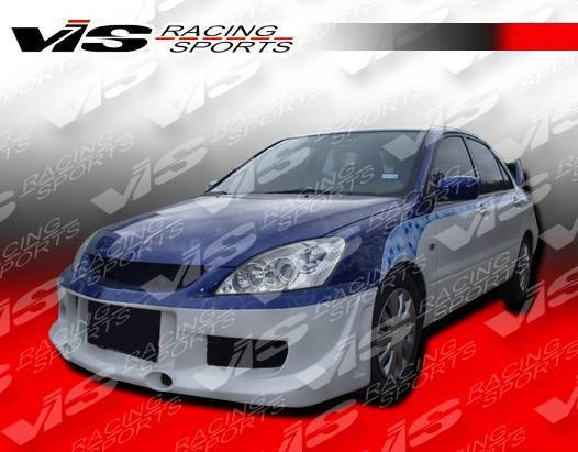 2004-2007 Mitsubishi Lancer 4 doors G-SPEED Style FRP Primer Front Bumper-2