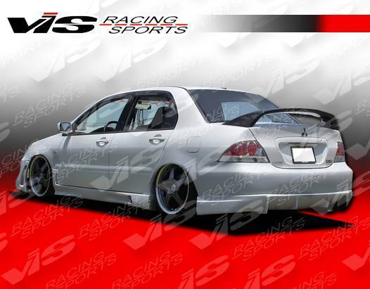 2004-2007 Mitsubishi Lancer 4 doors RALLY Style FRP Primer Rear Bumper-1