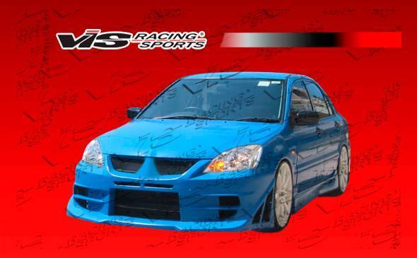 2004-2007 Mitsubishi Lancer 4 doors WALKER Style FRP Primer Front Bumper-5
