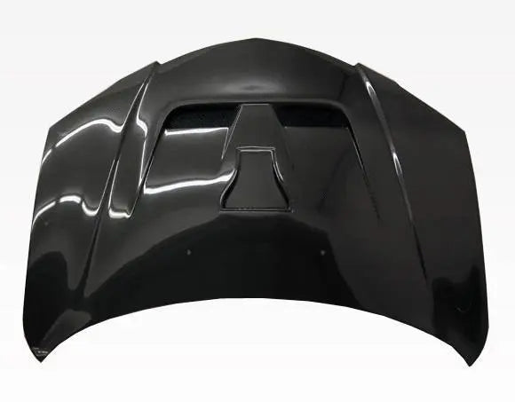 2004-2009 Mazda 3 4 doors FUZION Style Carbon Fiber Black Hood-4