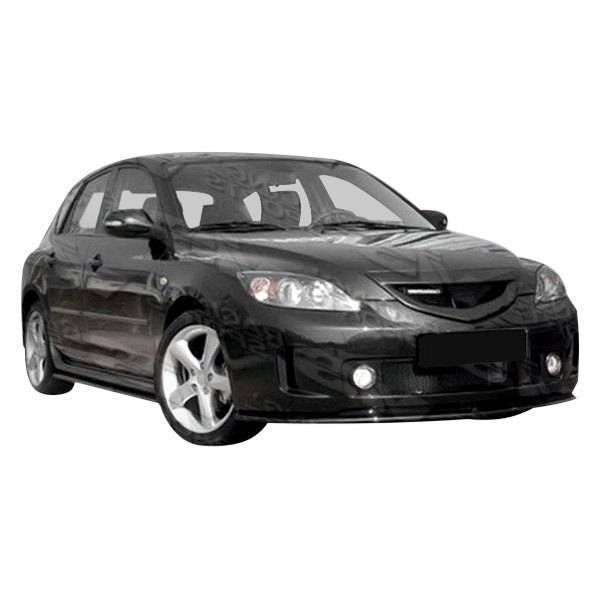 2004-2009 Mazda 3 Hatchback A SPEC Style FRP Primer Front Bumper-2