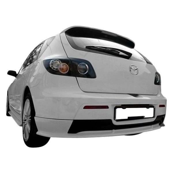 2004-2009 Mazda 3 Hatchback A SPEC Style FRP Primer Rear Lip-1