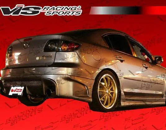 2004-2009 Mazda 3 Hatchback 4 doors FRP Primer Side Skirts-1