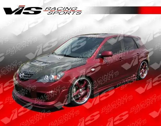 2004-2009 Mazda 3 Hatchback 4 doors FRP Primer Side Skirts-1