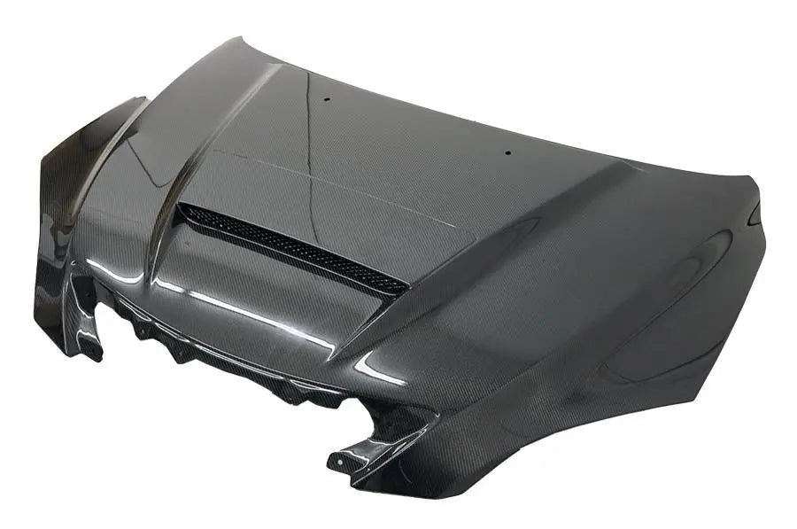 2004-2009 Mazda 3 Hatchback Mazda Speed Style Carbon Fiber Black Hood-1