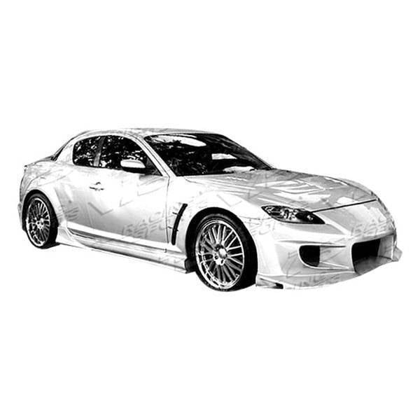 2004-2008 Mazda RX8 2 doors INVADER Style FRP Primer Front Bumper-1