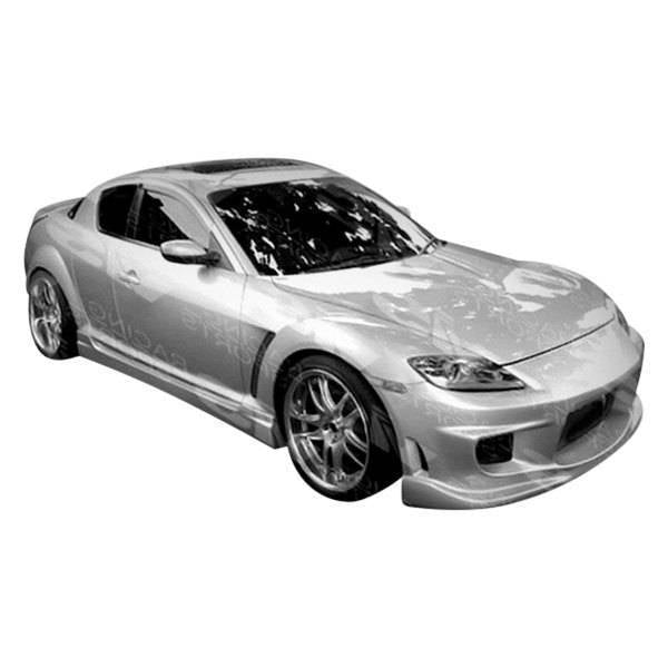 2004-2008 Mazda RX8 2 doors WINGS Style FRP Primer Front Bumper-1