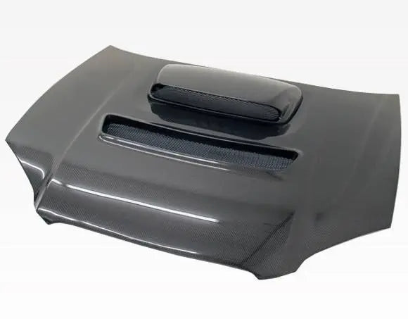 2004-2005 Subaru WRX 4 doors V Line Style Carbon Fiber Black Hood-1