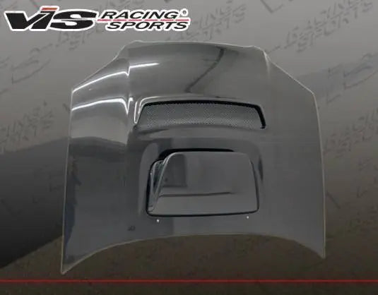 2004-2005 Subaru WRX 4 doors V Line Style Carbon Fiber Black Hood-4