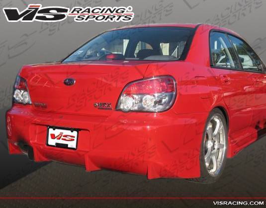 2004-2007 Subaru WRX 4 doors Z-SPEED Style FRP Primer Rear Bumper-2
