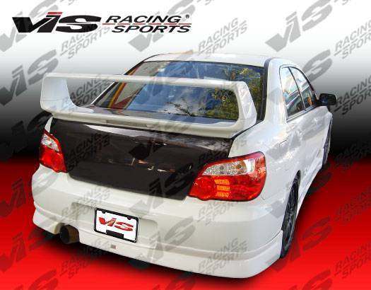 2004-2005 Subaru WRX 4 doors Z-SPEED Style FRP Primer Rear Lip-2