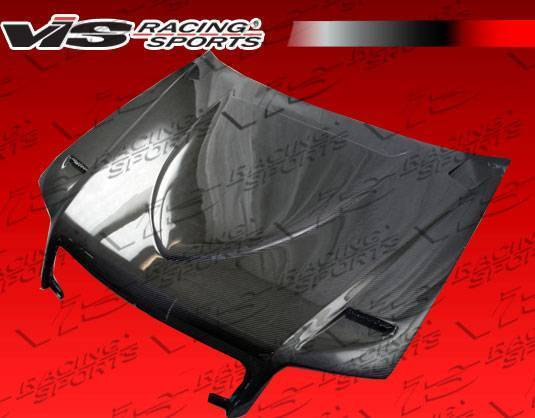 2005-2008 AUDI S4 4 doors Euro R Style Carbon Fiber Black Hood-2