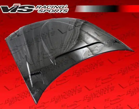 2005-2008 AUDI S4 4 doors Euro R Style Carbon Fiber Black Hood-3