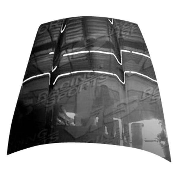 2005-2013 Chevrolet Corvette 2 doors OEM Style Carbon Fiber Black Hood-1