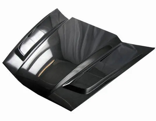 2005-2013 Chevrolet Corvette 2 doors SCV Style Carbon Fiber Black Hood-3