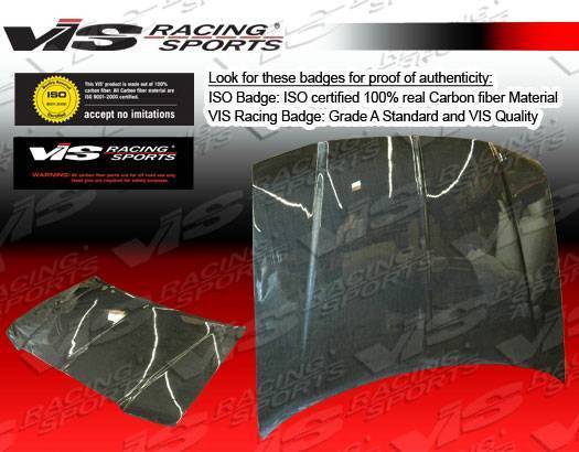 2005-2010 Chrysler 300 300C 4 doors OEM Style Carbon Fiber Black Hood-3