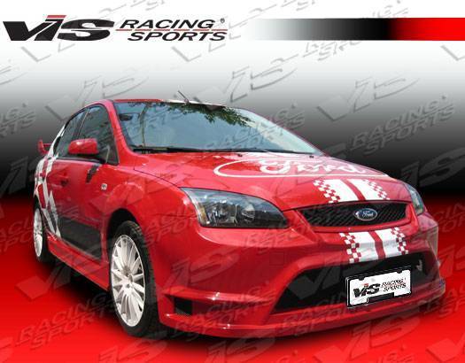 2005-2007 Ford Focus 2 doors 4 doors FUZION Style FRP Primer Front Bumper-2