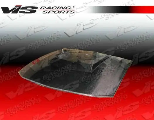 2005-2009 Ford Mustang 2 doors Stalker 3 Style Carbon Fiber Black Hood-3