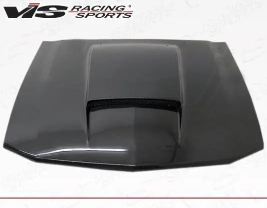 2005-2009 Ford Mustang 2 doors Stalker X Style Carbon Fiber Black Hood-2