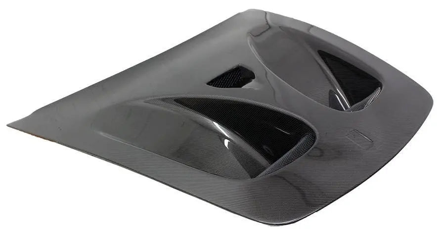 2005-2009 Ferrari F430 2 doors DTM Style Carbon Fiber Black Hood-1
