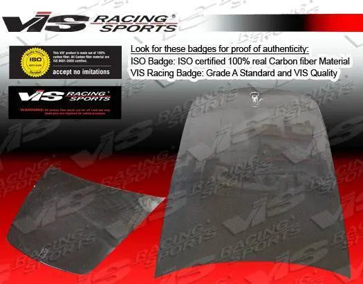2005-2009 Ferrari F430 2 doors OEM Style Carbon Fiber Black Hood-2