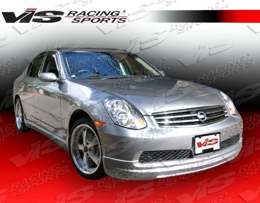 2005-2006 Infiniti G35 4 doors VIP Style FRP Primer Front Lip-2