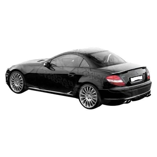 2005-2008 Mercedes SLK R171 2 doors C Tech Style FRP Primer Rear Lip-1