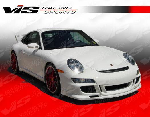 2005-2011 Porsche 997 2 doors GT3 Style FRP Primer Front Bumper-3