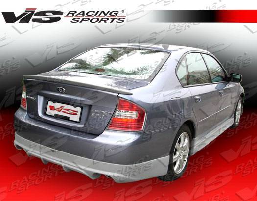 2005-2009 Subaru Legacy 4 doors FUZION Style FRP Primer Rear Lip-1