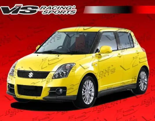 2005-2008 Suzuki Swift 4 doors D-SPEED Style FRP Primer Side Skirts-2