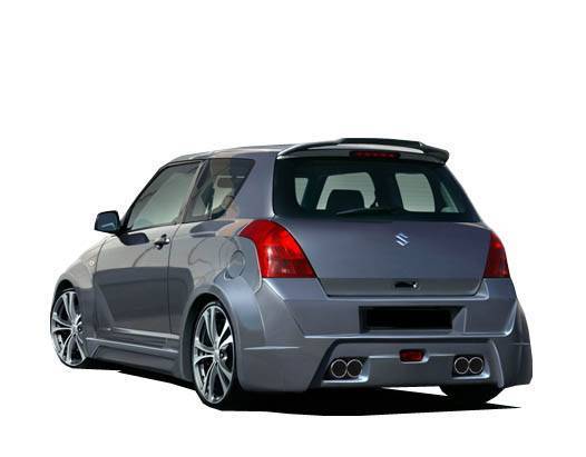 2005-2008 Suzuki Swift 4 doors VIPER Style FRP Primer Rear Bumper-2
