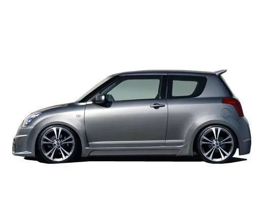 2005-2008 Suzuki Swift 4 doors VIPER Style FRP Primer Side Skirts-1
