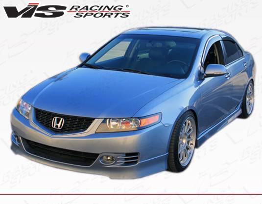 2006-2008 Acura TSX 4 doors EURO-R Style FRP Primer Front Lip-2