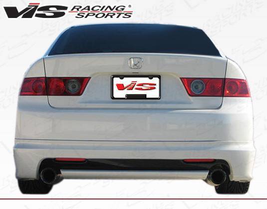 2006-2008 Acura TSX 4 doors TECHNO R Style FRP Primer Rear Lip-4