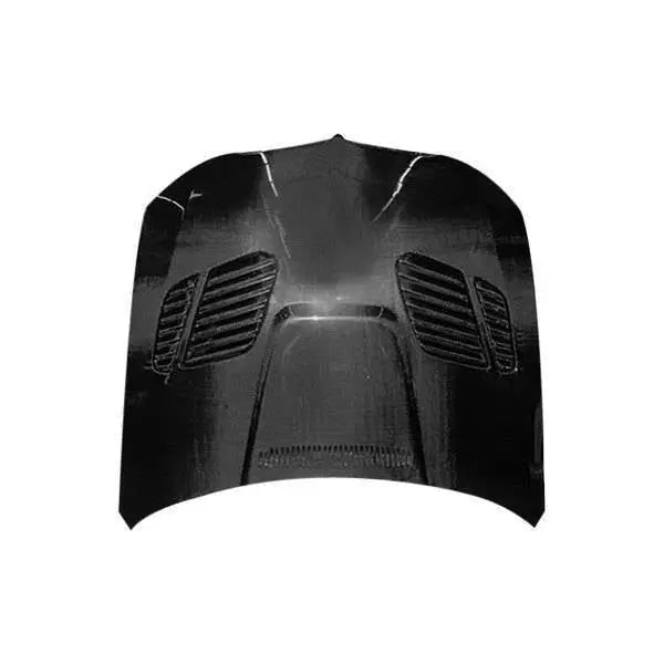 2006-2008 BMW 3 SERIES E90 4 doors GTR Style Carbon Fiber Black Hood-1