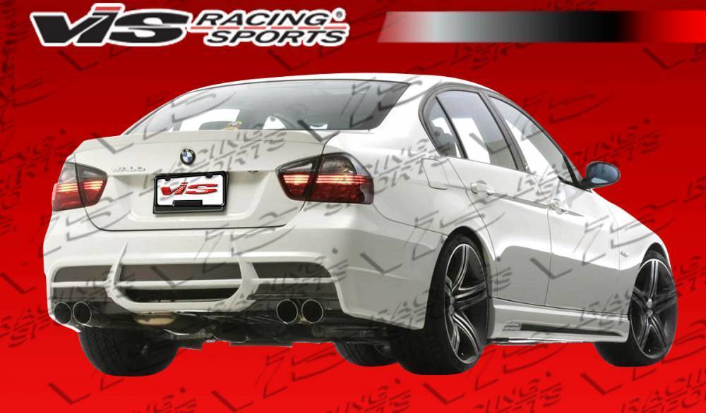 2006-2011 BMW 3 SERIES E90 4 doors VIP Style FRP Primer Rear Bumper-5