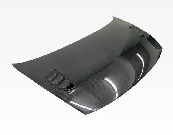 2006-2011 Honda Civic 2 doors RR Style Carbon Fiber Black Hood-2